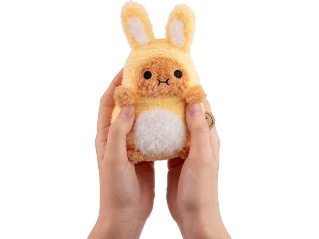 Teddy Bear n Doll - Noodoll Yellow Bunny Ricespud Mini Sitting Plush Toy - TJ0226A2 Photo