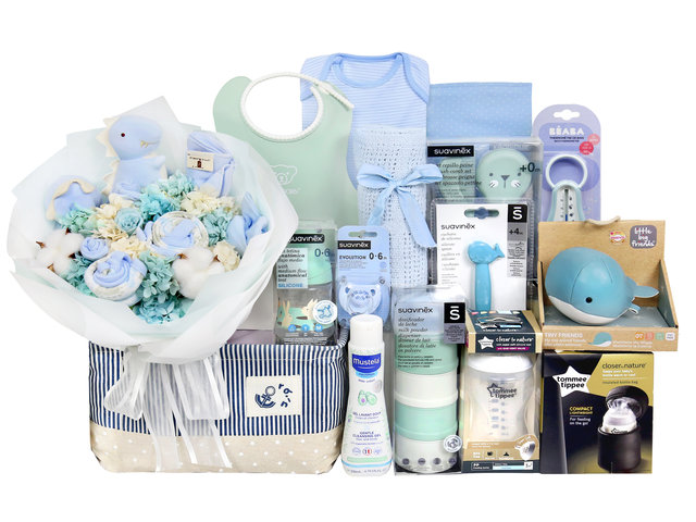 VIP - Baby Care Gift Hamper BB005 - Baby Flower Bath Set - VE0225D5 Photo