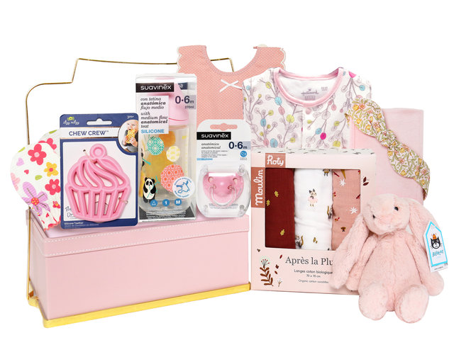 VIP - Pink Baby Girl Blessing Hamper - Jellycat BB006 - EV0225D4 Photo