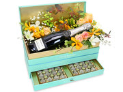 Valentines Day Flower n Gift - Valentines Fortnum &amp; Mason Box Flowers  - VB20128A1