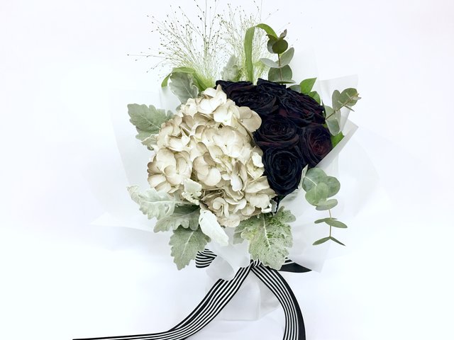 Weekly Import Flower - Limited Edition - Black rose bouquet LEB14 - 1BB0405A3 Photo
