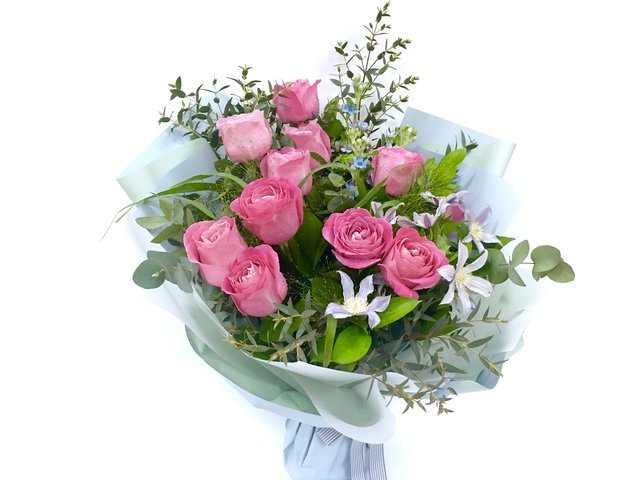 Weekly Import Flower - Limited Edition - Netherlands Bubblegum Rosa Bouquet LEB10 - 1BB0323A1 Photo