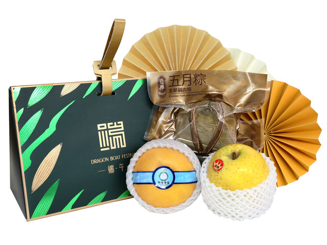 Wine n Food Hamper_card - Dragon Boat Festival Fruit with Rice Dumpling Bussiness Gift DB07 - DBFG0518A2 Photo