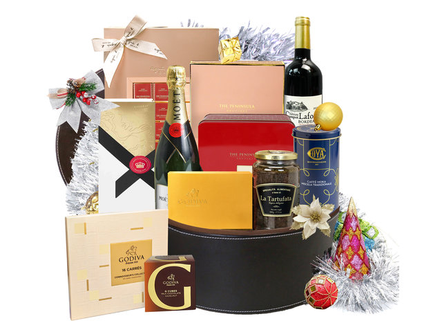 Wine n Food Hamper - Christmas Luxury Wine And Food Hamper X4 - XH1106A1 Photo
