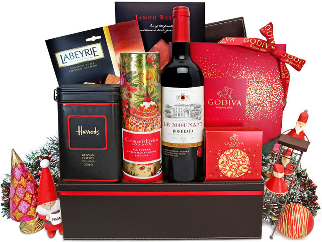 Wine n Food Hamper - Christmas Permium Wine And Food Gift Hamper X23 - XH1123A1 Photo