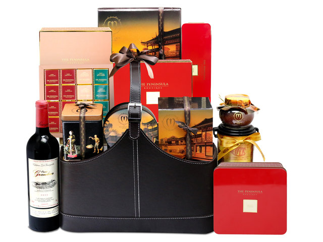 Wine n Food Hamper - Deluxe Fine Wine And Pastry Gift Hamper FH62 - L76601261 Photo