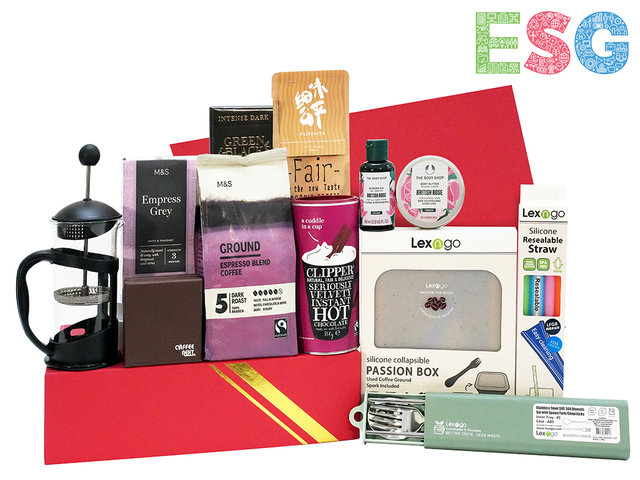 Wine n Food Hamper - ESG Fairtrade Community Care and Environmental Friendly Gift Hamper ESG04 - HR0313A6 Photo