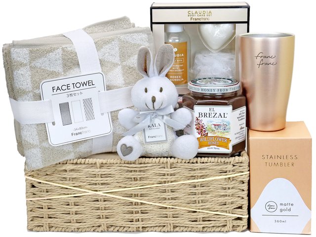 Wine n Food Hamper - Francfranc skincare gift basket S14 - SE0126B1 Photo