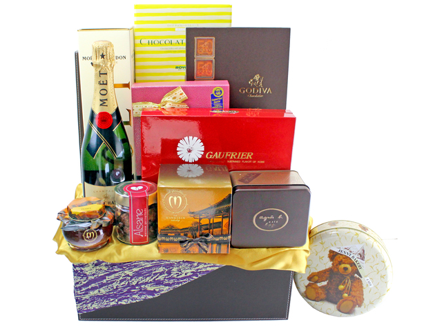 Wine n Food Hamper - Luxury Champagne And Pastry Gift Hamper FH67 - L134910 Photo
