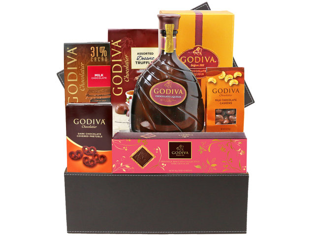 Wine n Food Hamper - Luxury Godiva Wine And Chocolate Hamper FH18 - L76604904 Photo