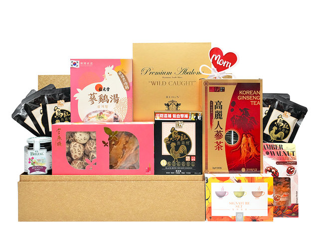 Wine n Food Hamper - Mother's Day Treasured Motherhood Premium Gourmet Hamper MF14 - MR0428A3 Photo