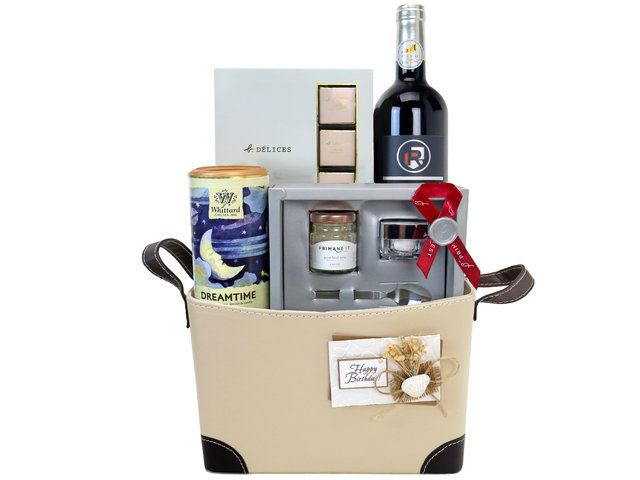 Wine n Food Hamper - Nest caviar wine gift hamper - TNP0426C4 Photo