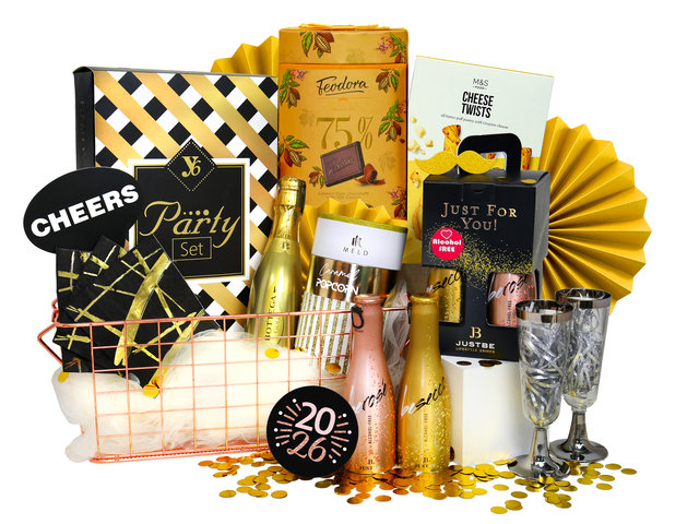 Wine n Food Hamper - New Year's Eve Countdown Party Gift Hamper FH322 - XR1111A3 Photo