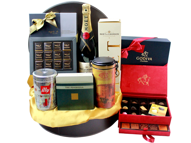 Wine n Food Hamper - Premium Luxury Champagne And Chocolate Gift Hamper FH46 - L32603 Photo