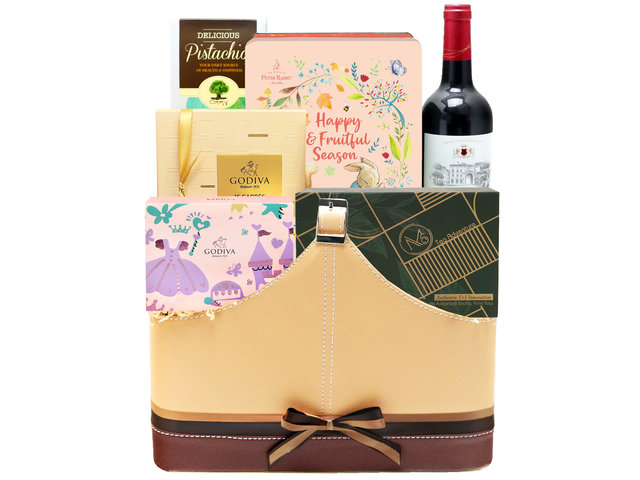 Wine n Food Hamper - Premium Wine And Chocolate Gift Hamper FH25 - L76600375 Photo