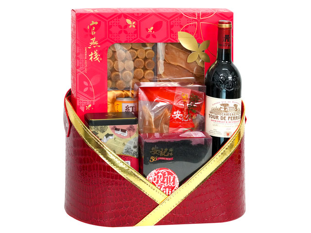 Wine n Food Hamper - Traditional Chinese Style Dried Seafood Gifts FH326 - DY1114A2 Photo