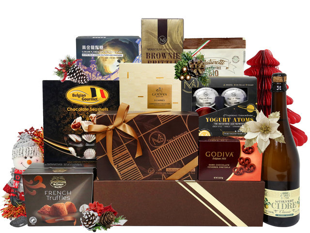 Wine n Food Hamper - Xmas Premium Chocolate And Pastry Gift Hamper FH37B - XH1101A1 Photo