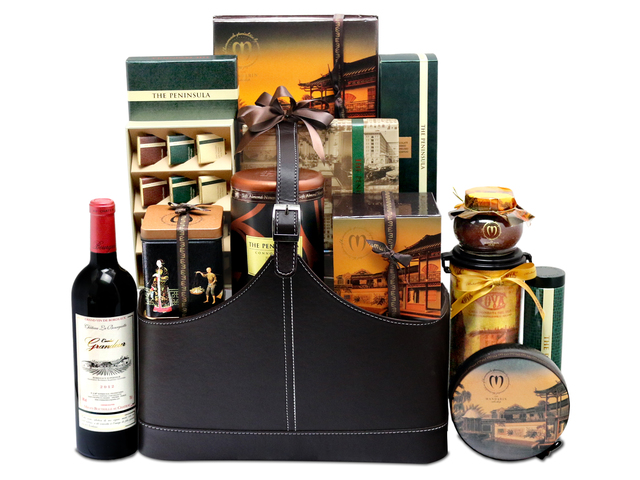 Wine n Food Hamper - luxury gift hamper  - L76601261 Photo