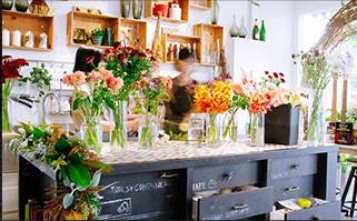 Hong Kong Florist GGB Flower Shop Interior 1