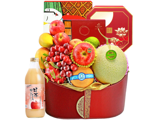 中秋果篮Hamper - 中秋半岛月饼豪华果汁果篮 FH115 - L139520 Photo