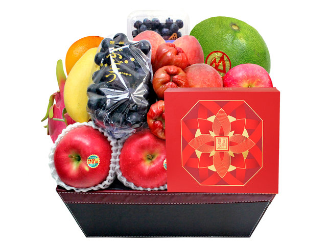 中秋果籃Hamper - 中秋半島月餅商務新鮮水果禮籃 MA05 - M30904A2 Photo