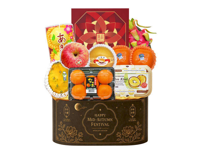 中秋果籃Hamper - 中秋半島月餅水果禮籃 FH407 - M30628A2 Photo