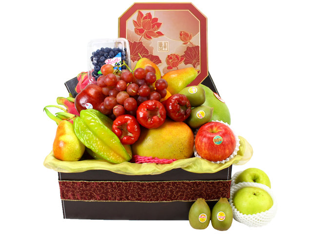 中秋果籃Hamper - 半島雙黃月餅名貴水果籃 (5) - L11432 Photo
