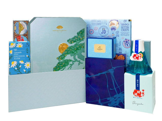 中秋果籃Hamper - 文華東方酒店迷你奶黃月餅美食禮籃 FH410 - MH0701A4 Photo