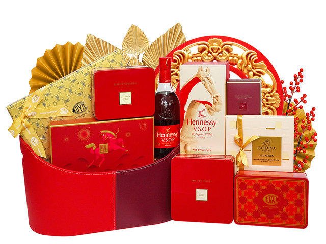 新年果籃Hamper - 紅運盛世新年美食禮籃 FH359 - CH20123A5 Photo