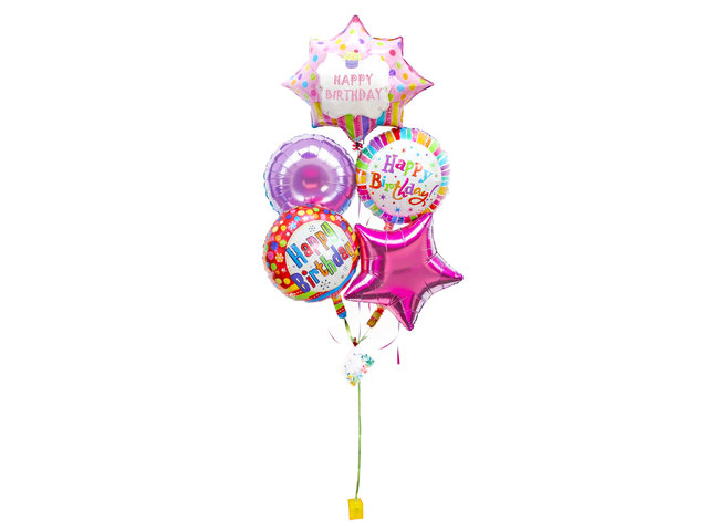 气球礼品 - 生日氢气球 X 5 - L155964 Photo