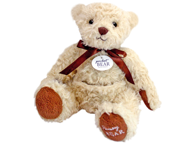 泰迪熊毛公仔 - Pocket熊(白) - L118050 Photo