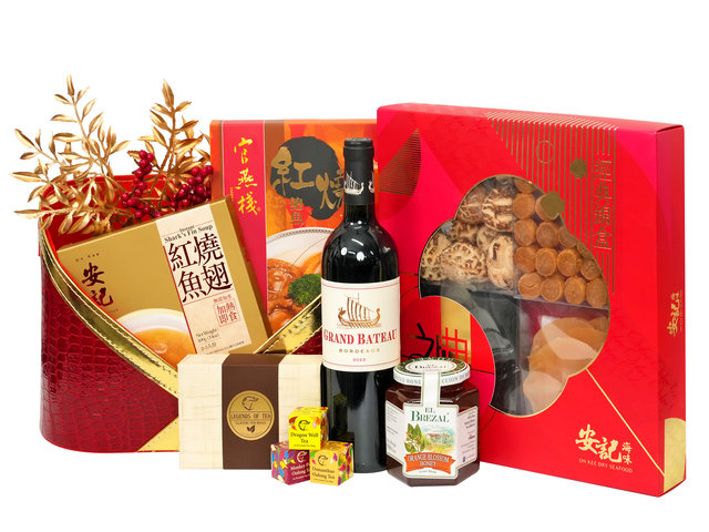 礼物篮Hamper - 甜蜜传统中式六式海味礼物篮 FH326 - DY1114A3 Photo