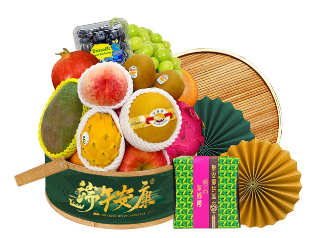 礼物篮Hamper - 端午节家乡风味鲜果礼物篮 FH391 - DBFG0504A3 Photo