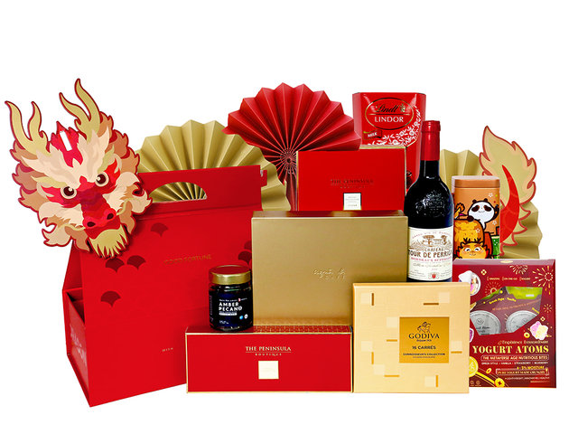 礼物篮Hamper - 龙腾特色高级美食美酒手提礼物篮 A3 - GB21215A3 Photo