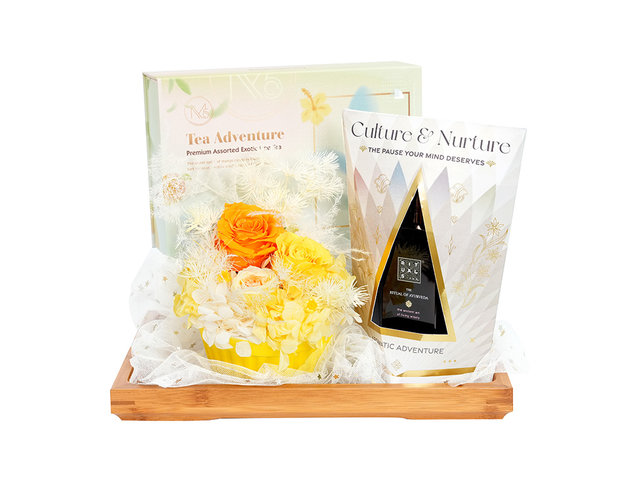 禮物籃Hamper - 生日永生花禮品組合 FH356 - BFAH0114A4 Photo