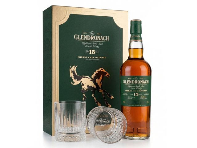 紅酒香檳烈酒 - Glendronach 15 Year Old 徐悲鴻紀念館 - 馬年禮盒裝 - OL0306A1 Photo