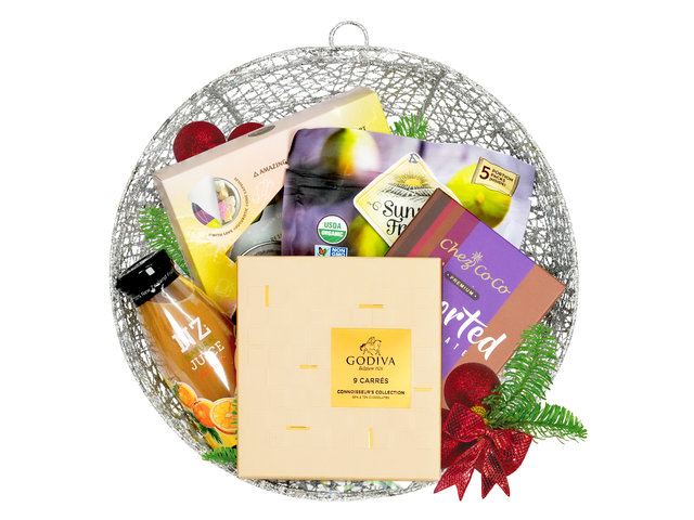 聖誕禮物Hamper - 聖誕球形美食禮物籃 FH308 - XH1021A5 Photo