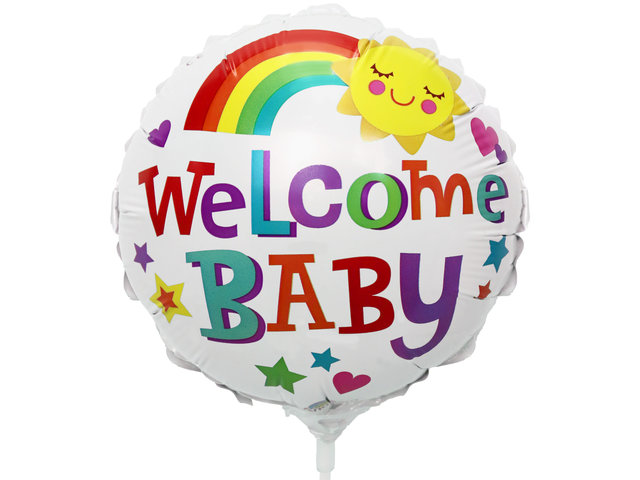 花店附加禮物 - 6吋 Welcome Baby 氣球 - BN1101A2 Photo