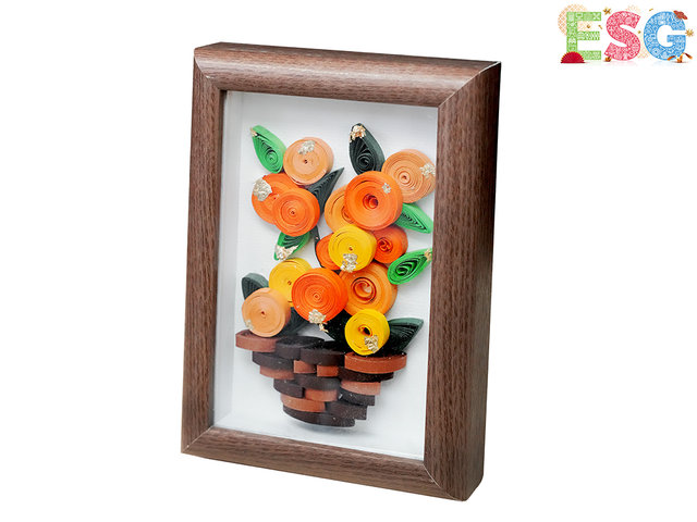 花店附加禮物 - 竹園區神召會 大吉大利 藝術衍紙畫畫框 - PCHKAWESG Photo