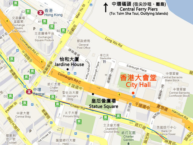 香港大會堂地圖