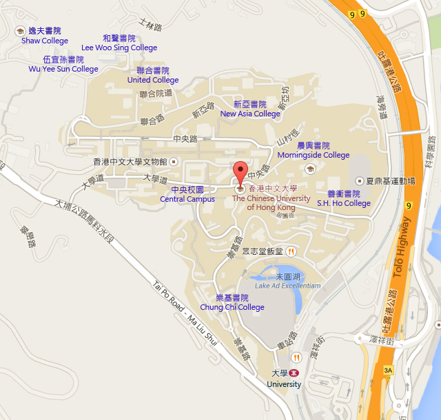 CUHK - The Chinese University of Hong Kong Map