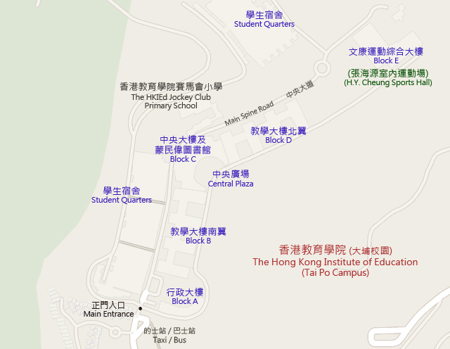 EdUHK - The Education University of Hong Kong Map