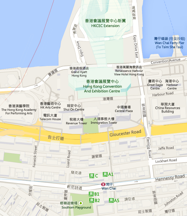 香港會議展覽中心地圖