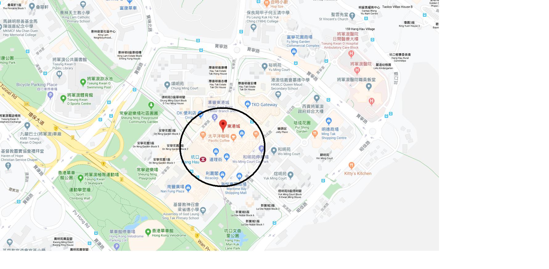 东港城地图