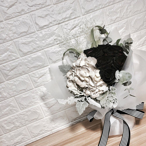 Fresh Imported Flora Collection- Netherland black dyed roses ~