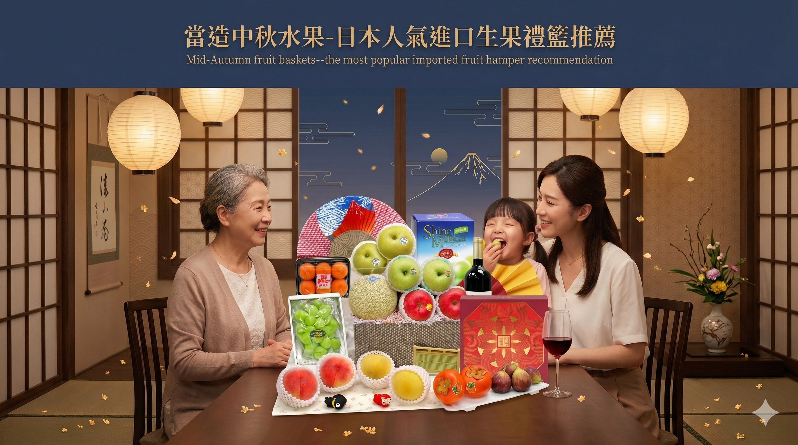当造中秋水果-日本人气进口生果礼篮推荐
